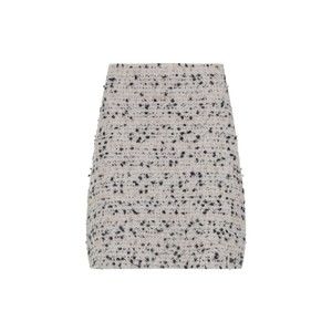 Fabiana Filippi Bouclé White And Black Wool Mini Skirt - NWT